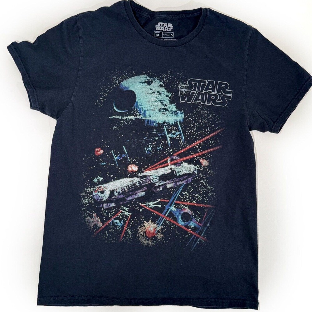 Star Wars  Millennium Falcon Tshirt Death Star 2 Sided